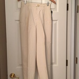 Women's Ralph Lauren Designer Pants, Kenya - Linen & Silk 8 petite NEW!!